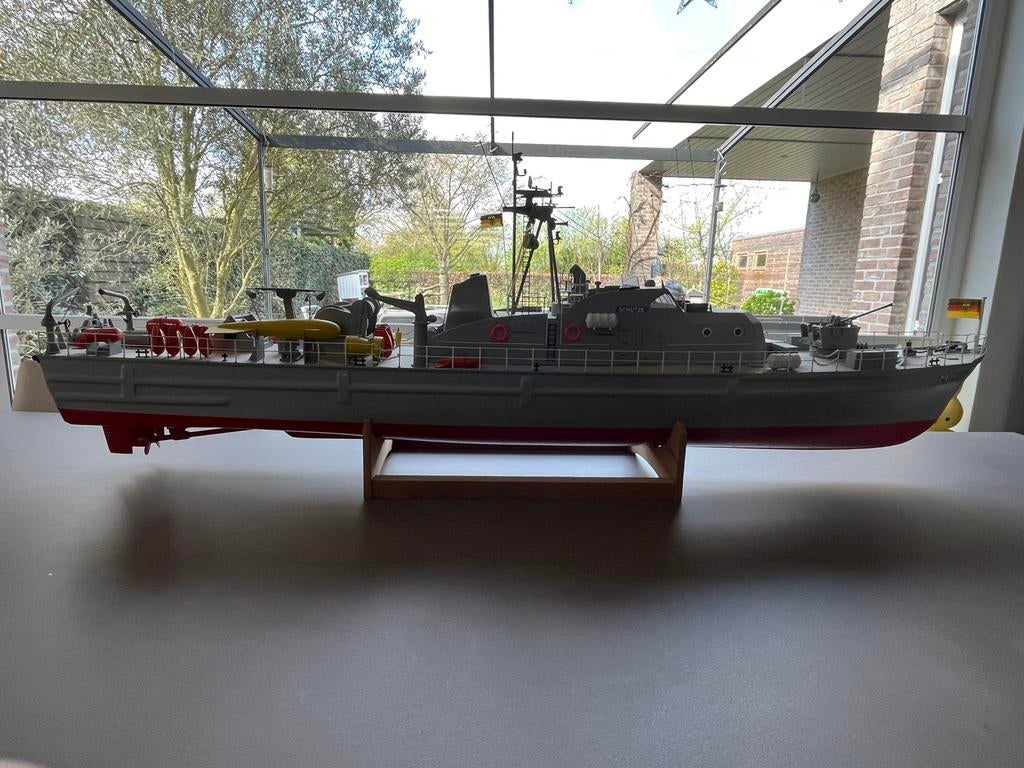 Robbe rc schip boot mijnenjager Schutse, Hobby en Vrije tijd, Modelbouw | Boten en Schepen, Zo goed als nieuw, Ophalen