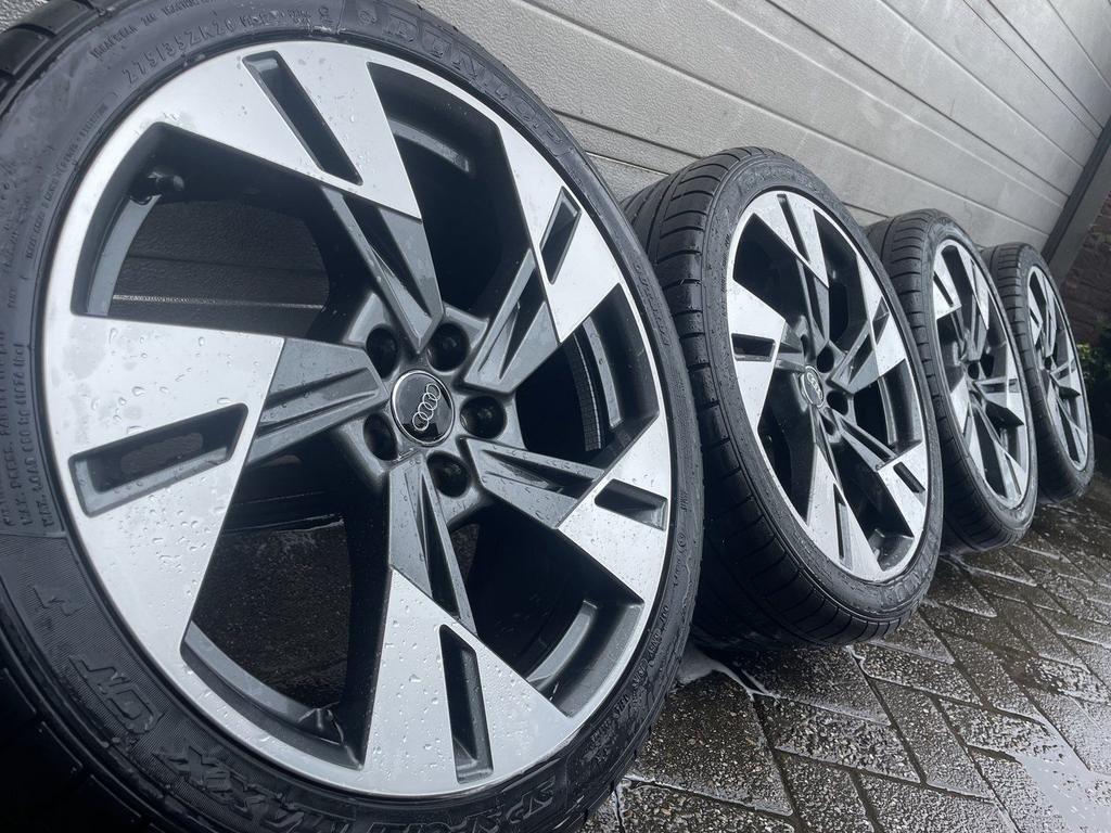 Set originele 20 inch Audi A8 S8 D3 4E velgen zomerbanden, Auto-onderdelen, Banden en Velgen, Gebruikt, -, 275 mm, -