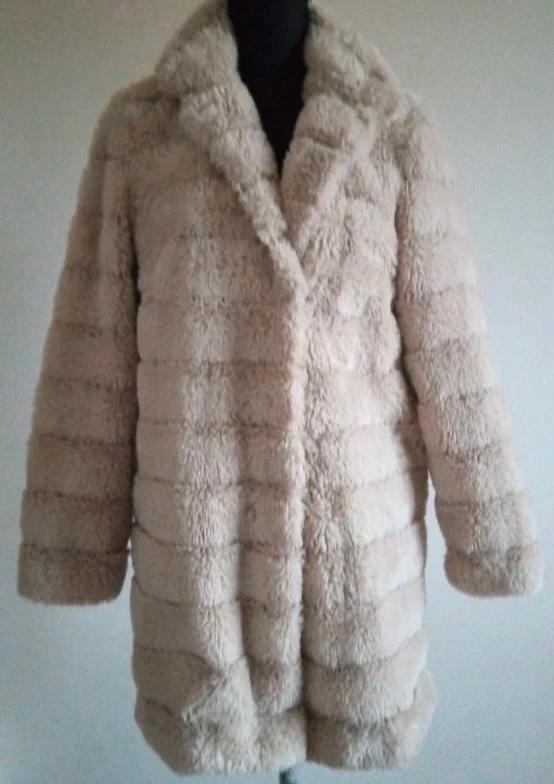 Veste mi-longue beige en fausse fourrure Teddy River Woods, Vêtements | Femmes, Vestes | Hiver, Neuf, Enlèvement ou Envoi, River Woods