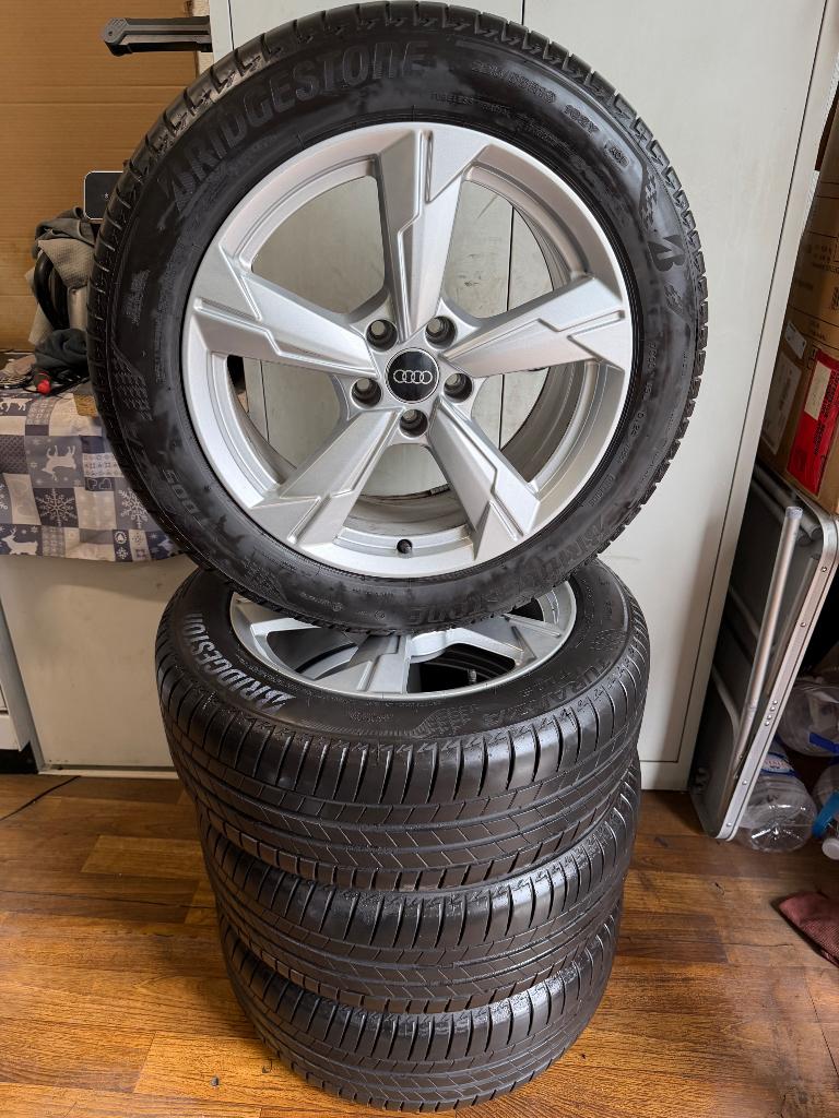 Kit Audi A6 - 225/55/18 102Y Bridgestone ÉTÉ, Auto-onderdelen, Ophalen, 18 inch, Banden en Velgen, Zomerbanden
