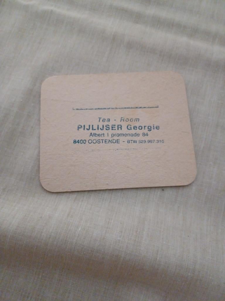 Palm bierviltje met stempel, Verzamelen, Biermerken, Ophalen of Verzenden, Palm