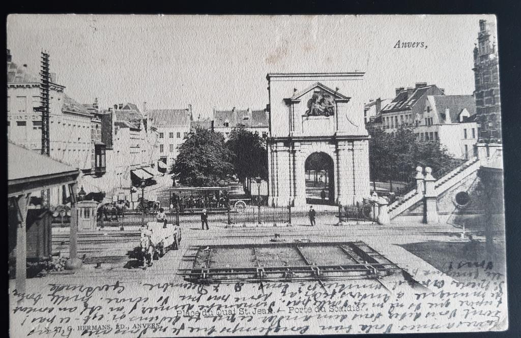 ANTWERPEN ANVERS PORTE SCALDIS waterpoort, Verzamelen, Ophalen of Verzenden
