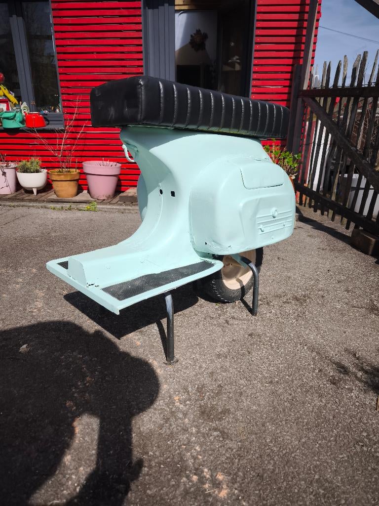 Tabouret scooter vespa rétro, Maison & Meubles, Enlèvement, Comme neuf, Fer