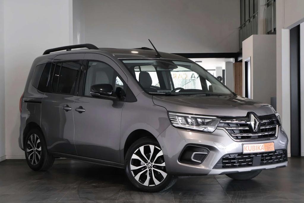 Renault Kangoo Kangoo 1.3 TCe L1 TrekH CruiseC LijnA Garanti, Auto's, Gebruikt, Zwart, 4 cilinders, Renault