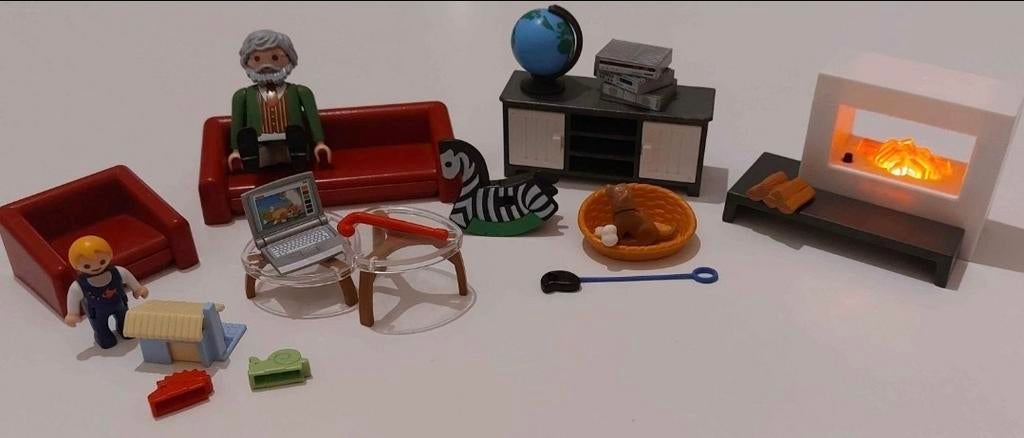 Playmobil huiskamer met openhaard, Ophalen