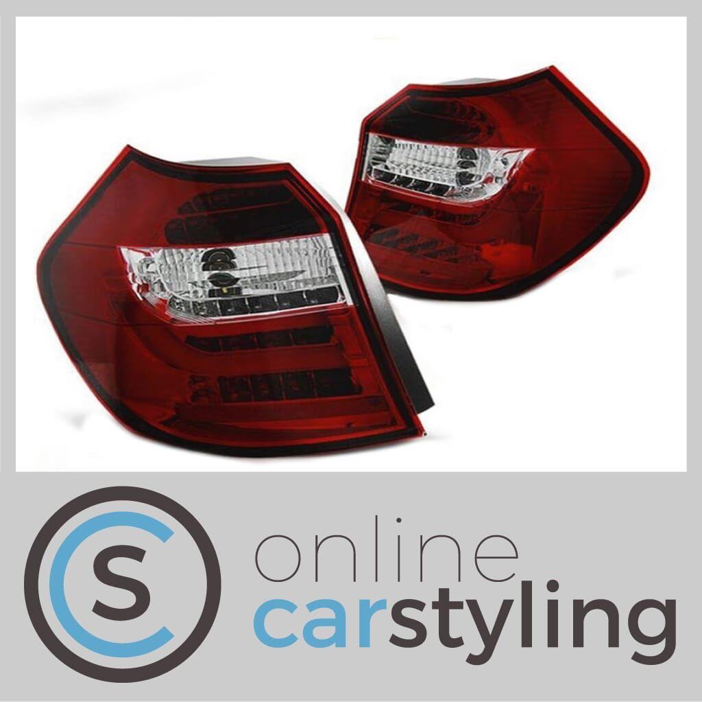 LED Achterlichten BMW 1-Serie E81 / E87 Rood Wit Lightbar De, Auto-onderdelen, -, -, Nieuw, Ophalen of Verzenden