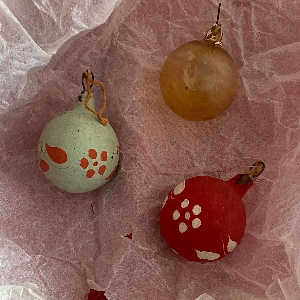 Kerstballen, vintage en zeldzaam, Ophalen of Verzenden, Zo goed als nieuw