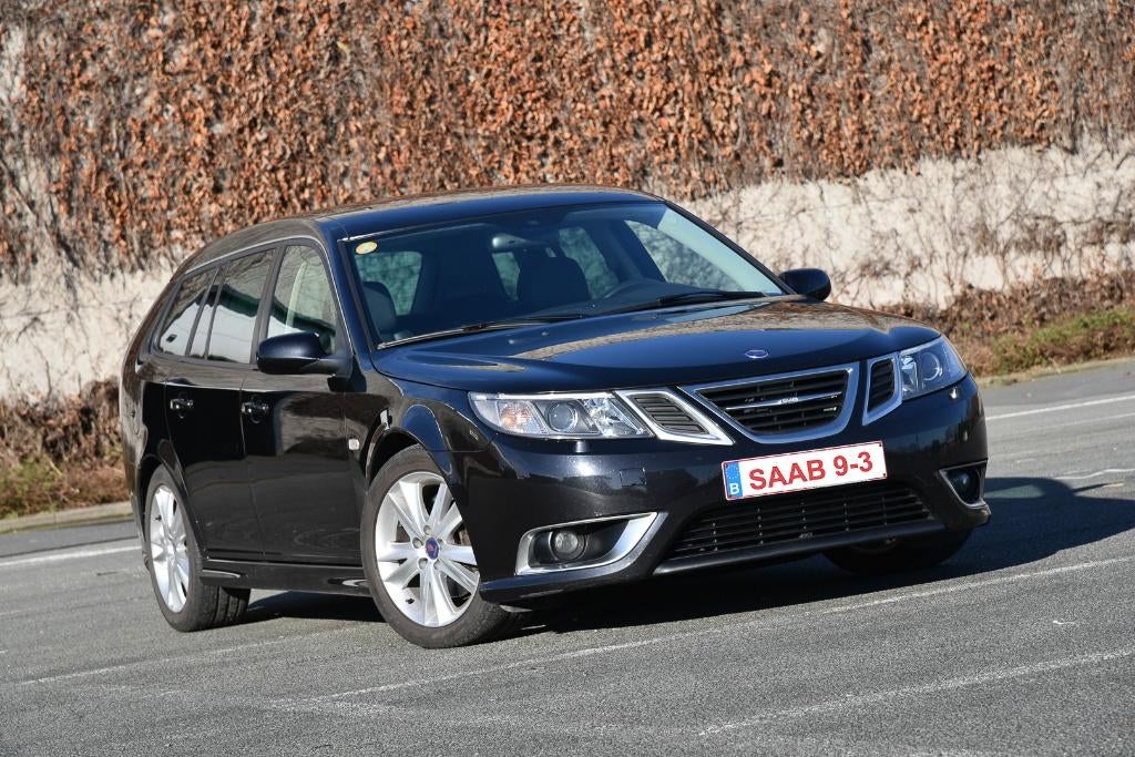Saab 9-3 Aero – 1.9 TTiD BiTurbo – 180 pk, Auto's, Saab, Voorwielaandrijving, Zwart, 4 cilinders, Leder