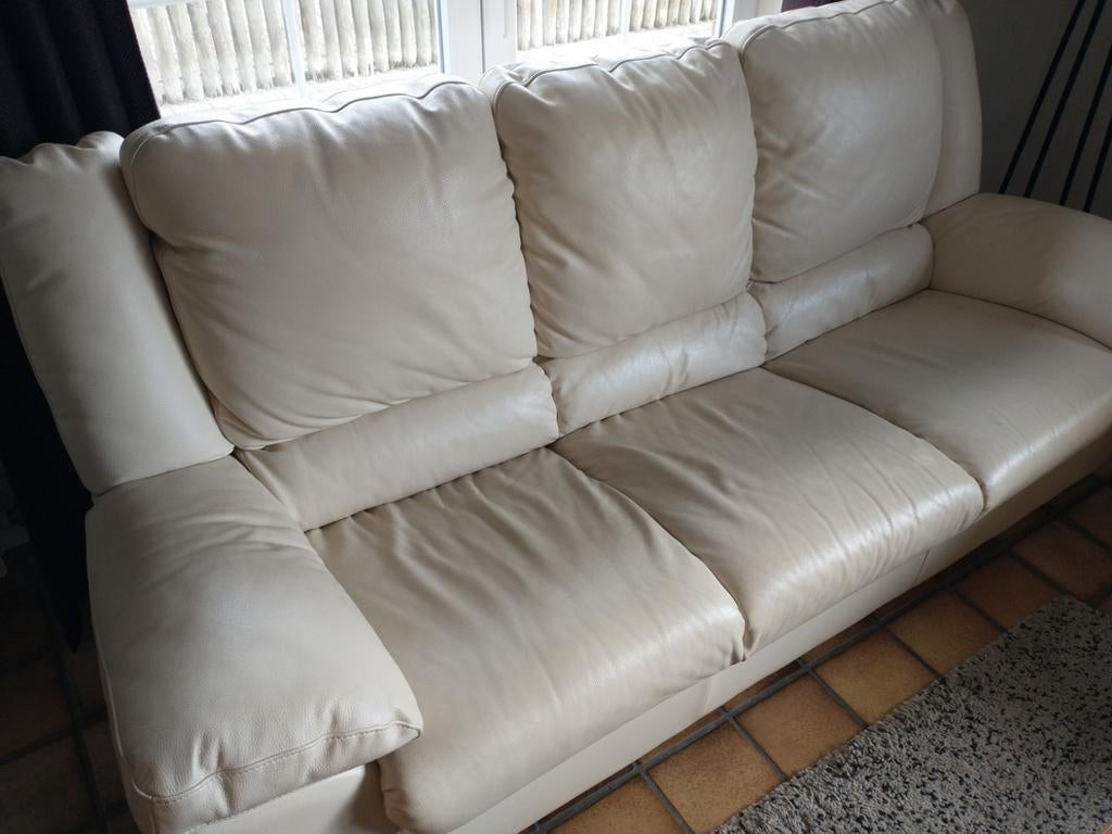 Zetel leder crème kleurig, Ophalen