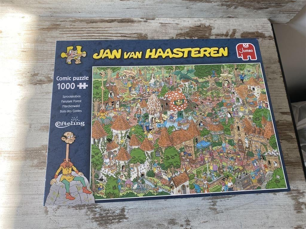 Jan van Haasteren - de efteling sprookjesbos 1000 stuks [s38, Hobby en Vrije tijd, Verzenden, Zo goed als nieuw