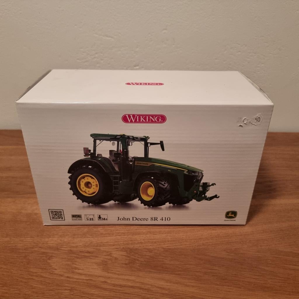 John Deere 8R 410 Wiking, Hobby & Loisirs créatifs, Voitures miniatures | 1:32, Enlèvement ou Envoi, Neuf, Tracteur et Agriculture
