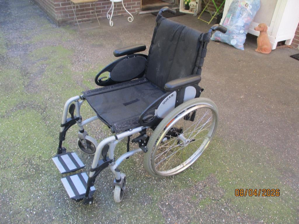 Dichtklapbare rolstoel Quickie, Diversen, Ophalen, Inklapbaar, Gebruikt, Duwrolstoel