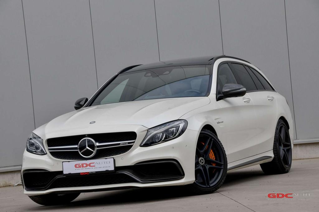 Mercedes-Benz C-Klasse 63 AMG C 63 AMG S I Carbon pakket I P, Auto's, Mercedes-Benz, Achterwielaandrijving, 2260 kg, Wit, Leder