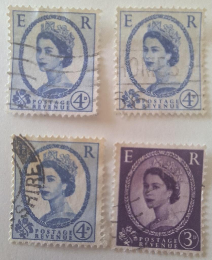 35 timbres Royaume uni - 1882 >1977 -anciens-mini collection, Enlèvement ou Envoi, Affranchi