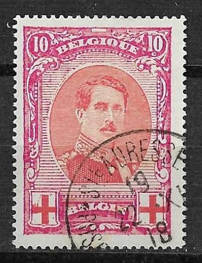 Belgique OPC 133-V2 S.M. le Roi Albert Ier, Timbres & Monnaies, Timbres | Europe | Belgique, Enlèvement ou Envoi, Affranchi, Maison royale