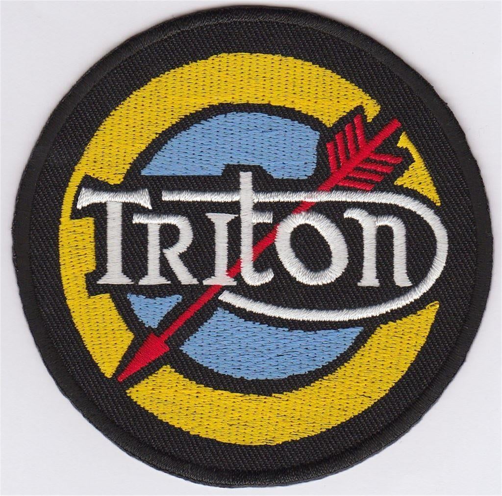 Triton stoffen opstrijk patch embleem #1, Motos, Envoi, Neuf