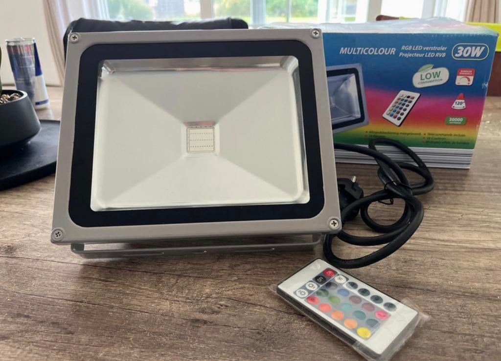 Led RGB straler, Tuin en Terras, Buitenverlichting, Ophalen, Nieuw, Led