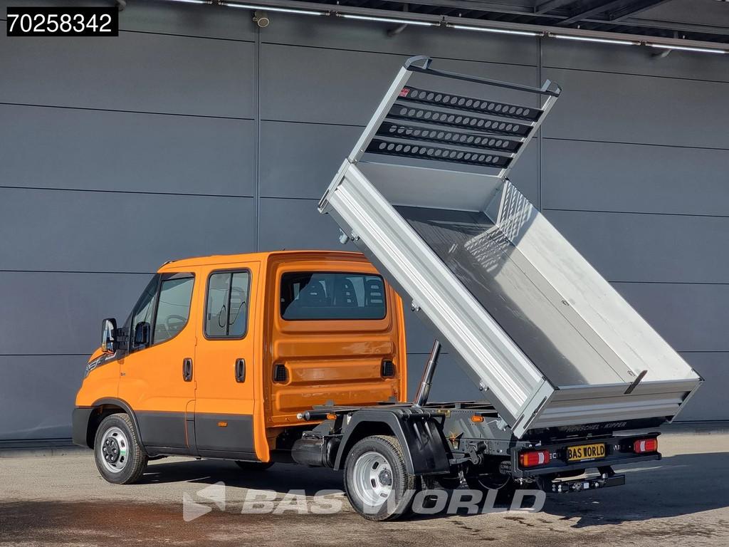 Iveco Daily 35C21 BPM VRIJ! 3-Zijdige Kipper Dubbel Cabine 2, Auto's, Bestelwagens en Lichte vracht, Stof, Euro 6, Iveco, 7 zetels