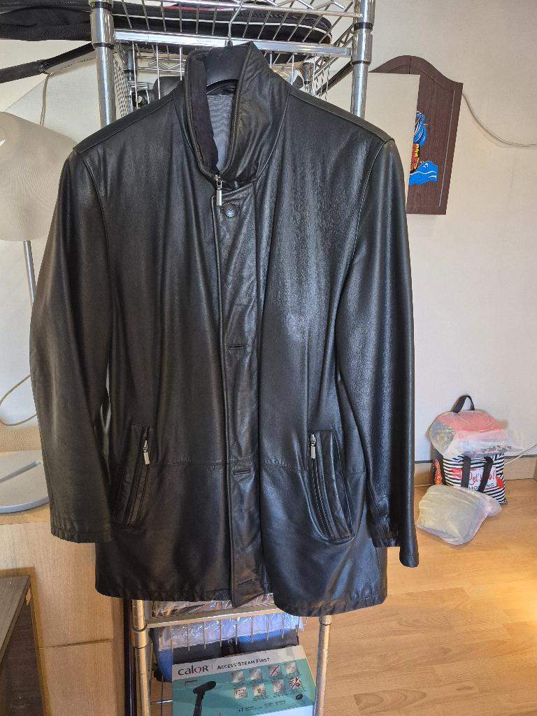 lederen jas, E5 mode canada, Taille 52/54 (L), Enlèvement, Porté