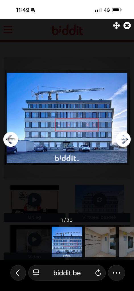 Vente Appartement + Kelder code 293227 Biddit 🔑, Immo, Maisons à vendre, Ostende, 200 à 500 m², Appartement, Ventes sans courtier