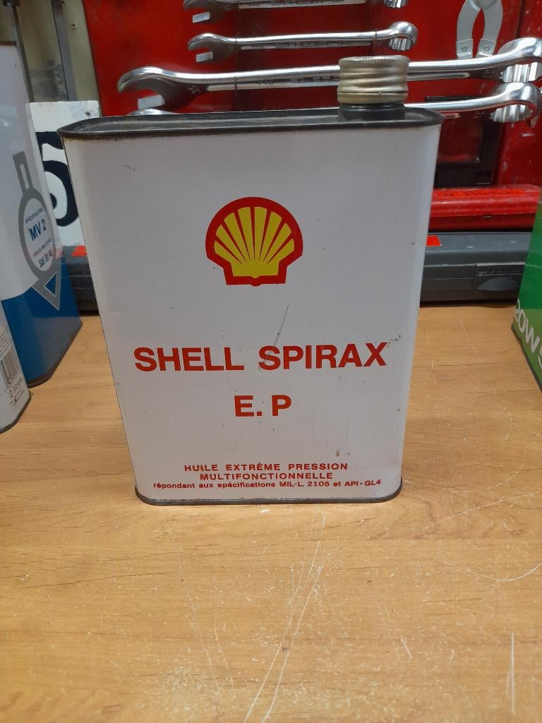 oud Spirax EP olieblik met lege huls, Verzenden, Gebruikt, Overige typen