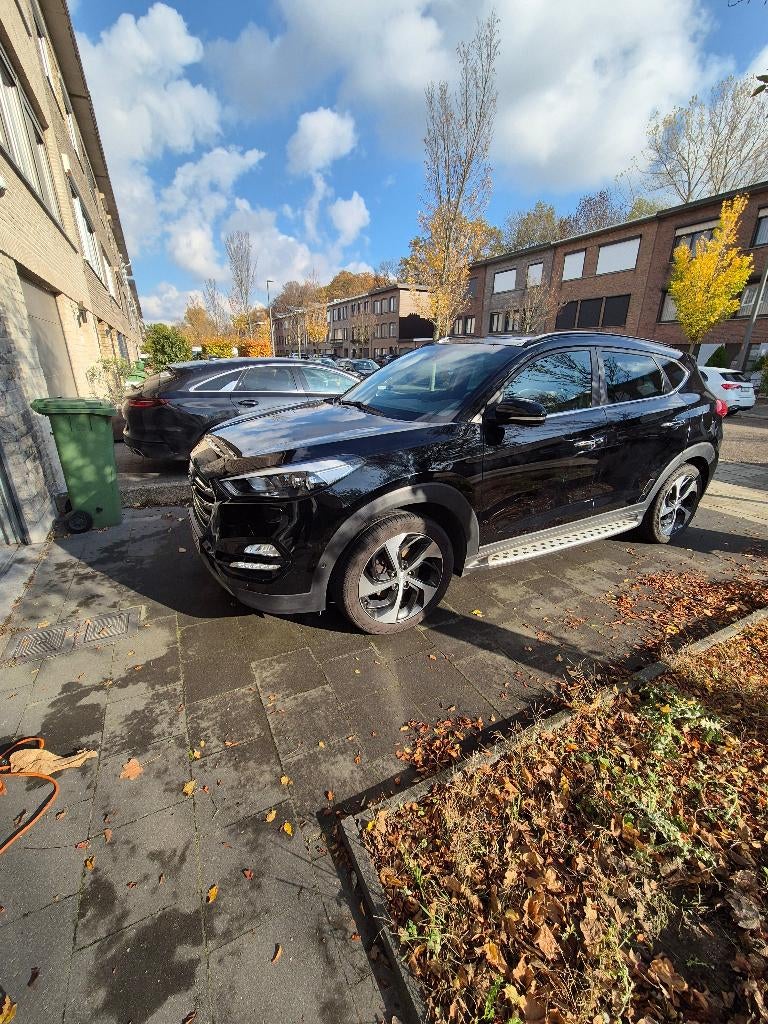 Auto, Auto's, Hyundai, Automaat, Achterwielaandrijving, Zwart, Leder