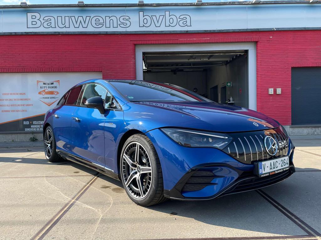 Mercedes-Benz EQE 43 HYPERSCREEN NIGHTPAKKET TREKHAAK AIRMAT, Automaat, Gebruikt, Alcantara, 350 kW