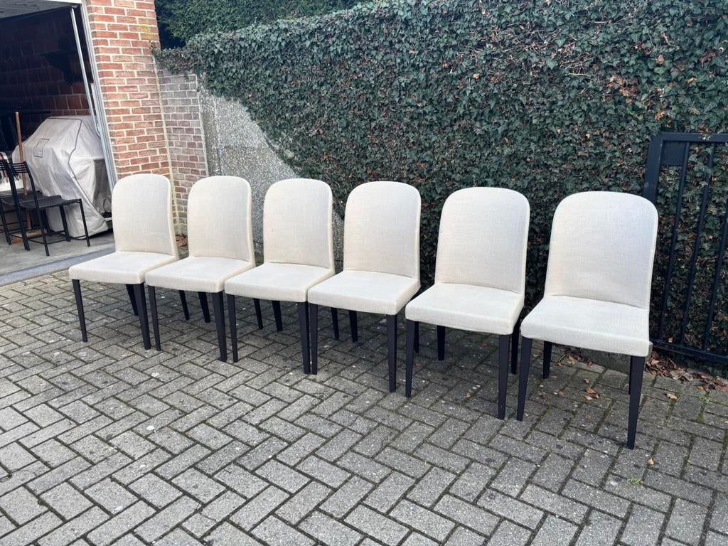 💚🤍❤️ 7 Italiaanse design stoelen, Ophalen, Gebruikt