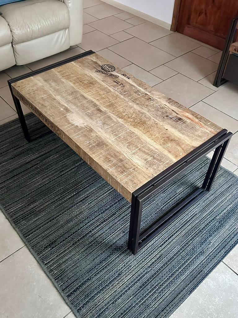Table basse maison du monde style industriel, Enlèvement, Comme neuf
