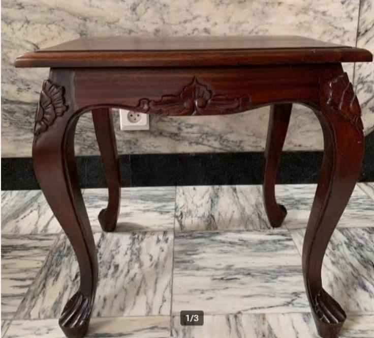 Mahonie houten bijzettafeltje, Antiek en Kunst, Ophalen