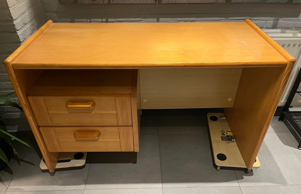 Bureau, Ophalen, Gebruikt, Computerbureau, Hout