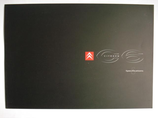 Citroën C6 2007 AUS specs Brochure Catalogue Prospekt, Verzenden, Zo goed als nieuw, Citroën