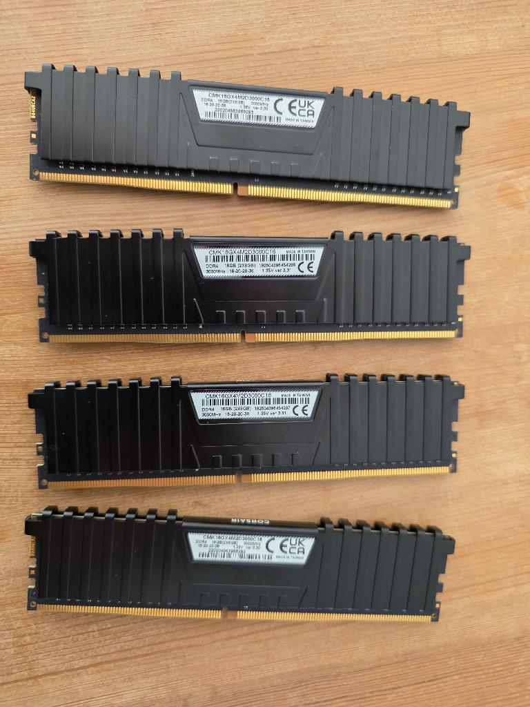 64 gb ram corsair vengeance ddr4 3000, DDR4, Comme neuf, Enlèvement, Desktop