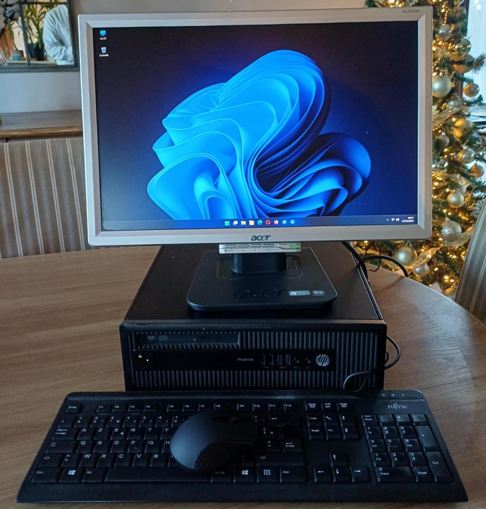 PC Complet-I3- 8 Go Ram - SSD 128Go+HDD 500Go-WiFI, 8 GB, Avec moniteur, Enlèvement, Utilisé