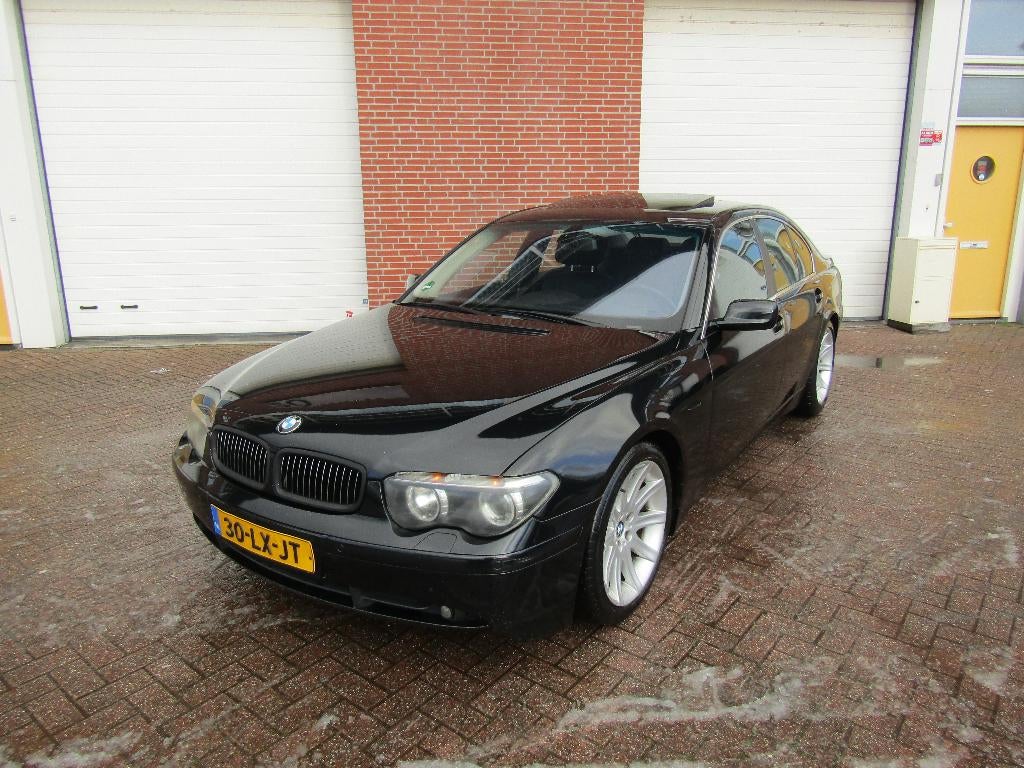 BMW 745I EXECUTIVE V8 333 PK BJ 02 /SCHUIFDAK/XENON/UITLAAT/, Autos, Cuir, Achat, Entreprise, Noir