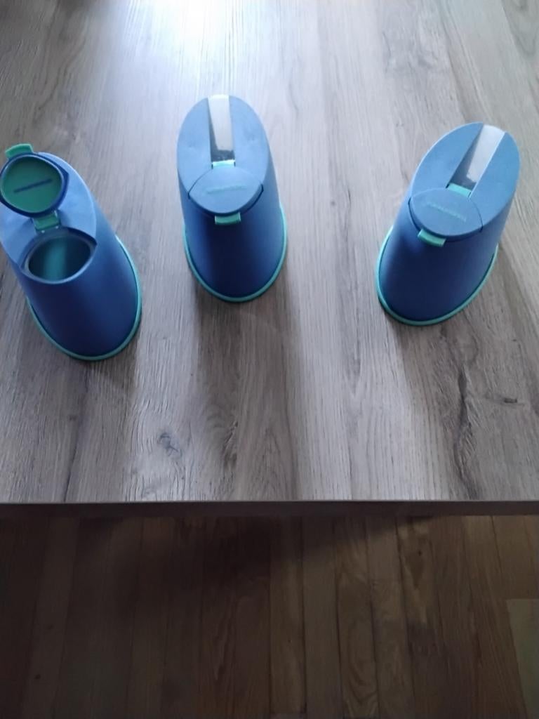 Voorraaddozen 3 stuks Tupperware, Huis en Inrichting, Ophalen of Verzenden, Blauw