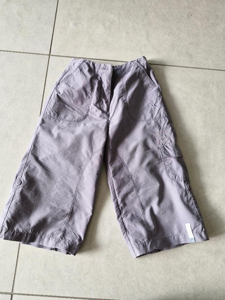 lichtpaarse lange broek / short Decathlon maat 110, Broek, Gebruikt, Meisje, Ophalen of Verzenden