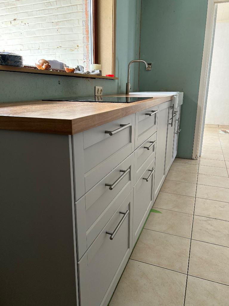 Keuken, Enlèvement, Utilisé, Gris, Bois