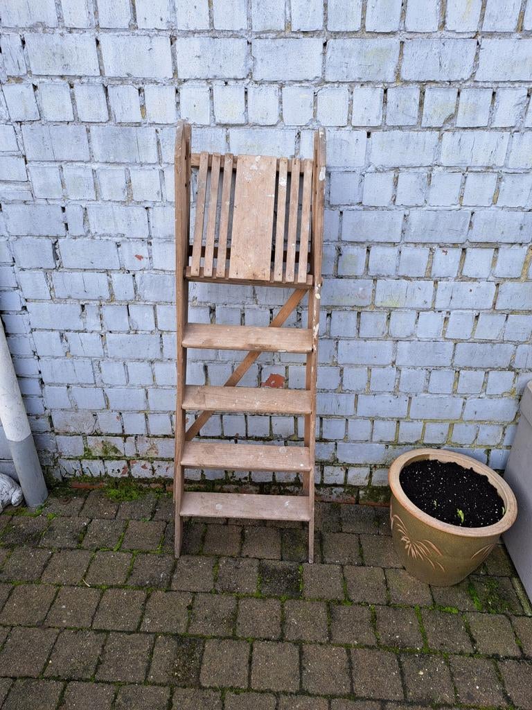 Houten lader perfect staat, Doe-het-zelf en Bouw, Ladders en Trappen, Ophalen, Trap