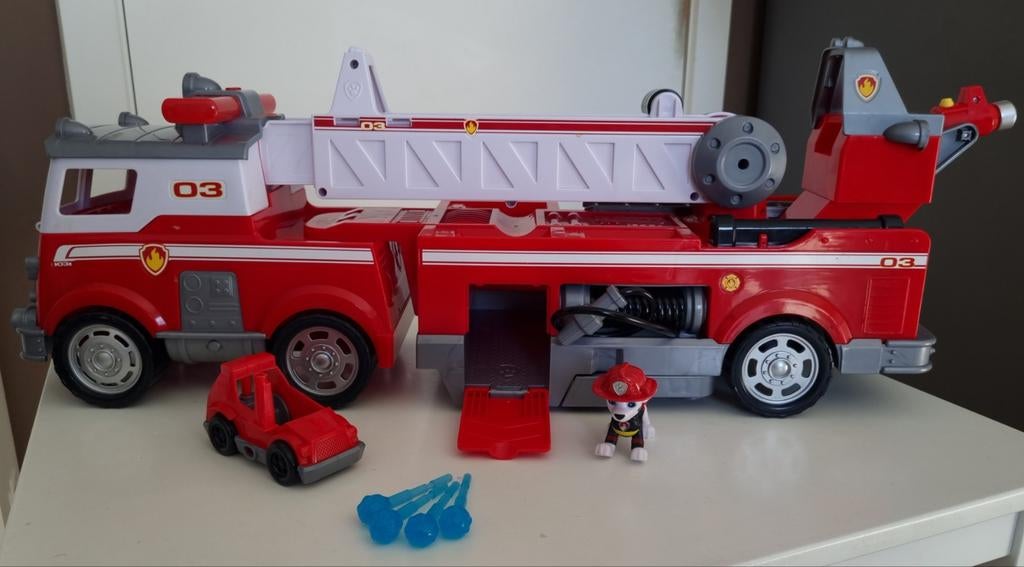 Paw Patrol brandweerwagen Marshall, Kinderen en Baby's, Ophalen, Zo goed als nieuw