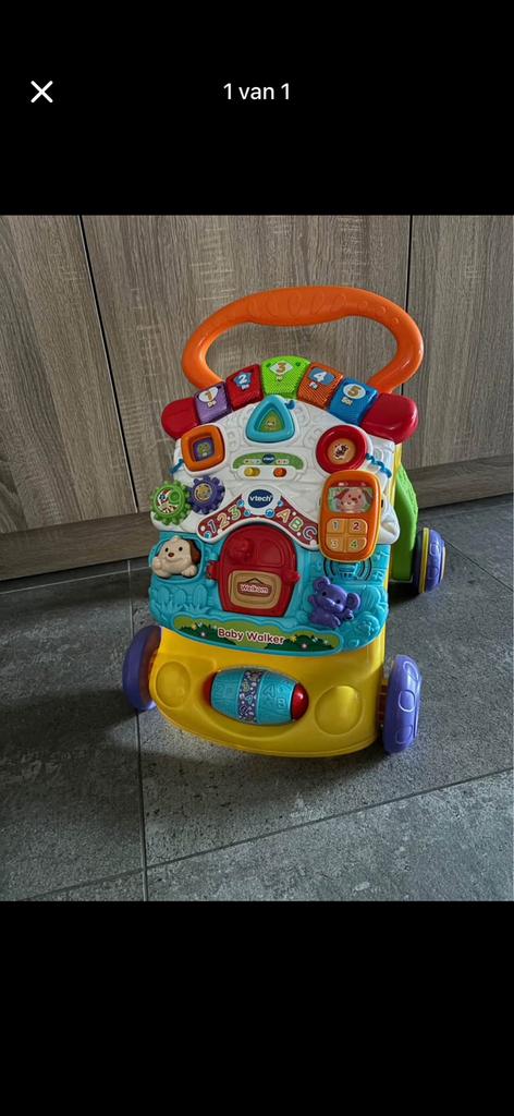 VTech baby walker met geluid, Kinderen en Baby's, Speelgoed | Vtech, Ophalen, Zo goed als nieuw