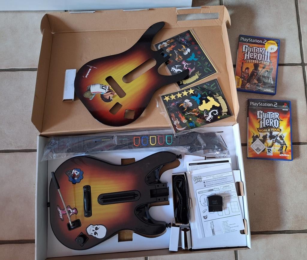 Pack Guitar Hero World Tour PS2 – Complet avec DONGLE, Ophalen of Verzenden