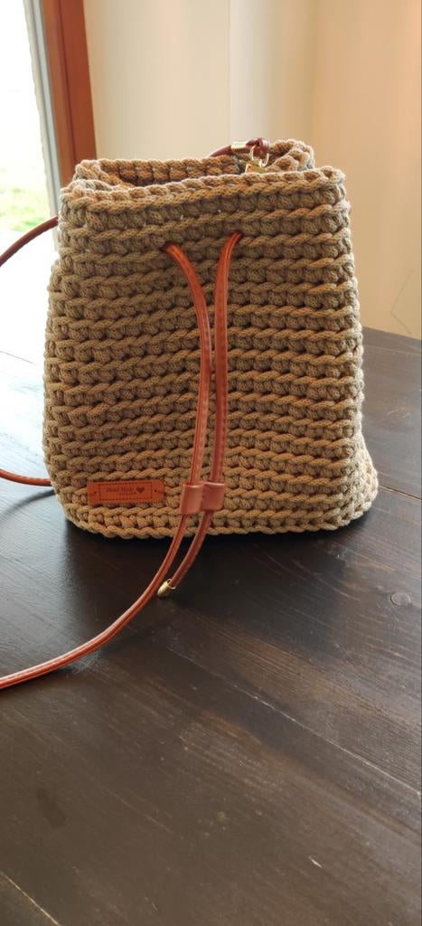 Handgemaakte handtas, Handtassen en Accessoires, Tassen | Damestassen, Ophalen of Verzenden, Handtas