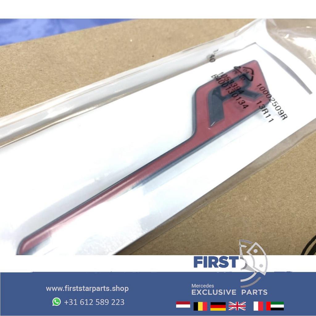 ROOD R LOGO EMBLEEM Mercedes AMG GT A C CLA CLK CLS CL G GL, Utilisé, -, -, Enlèvement ou Envoi