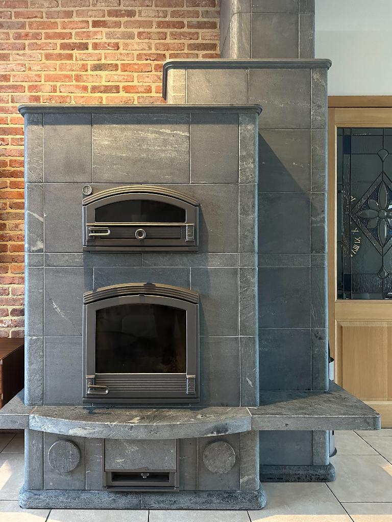 Poêle de masse à bois tulikivi, Comme neuf, Enlèvement, Bois, Autoportant