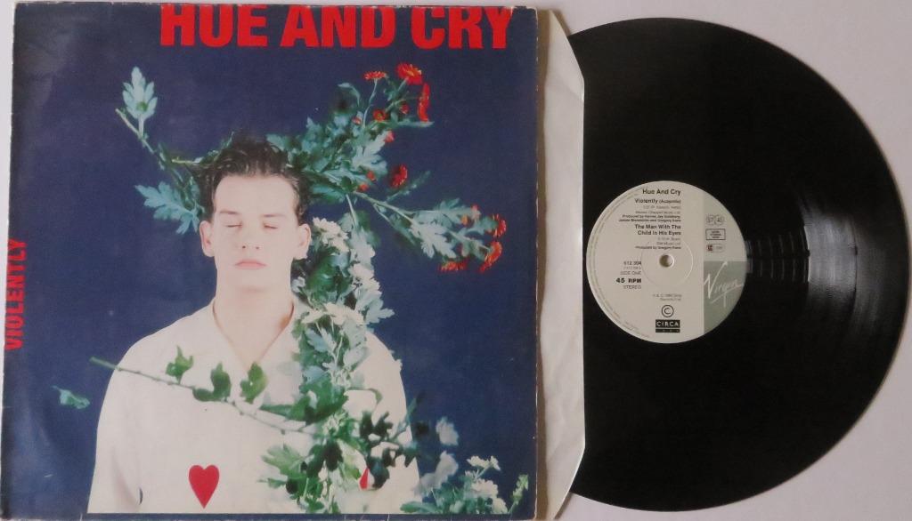 Hue and Cry - Violently. Maxi, Ophalen of Verzenden, Gebruikt, 12 inch, Poprock