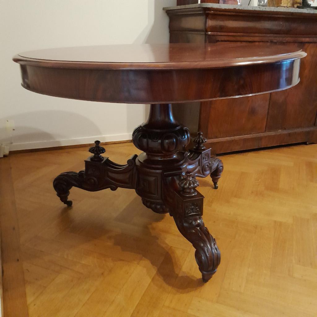 Beau guéridon d’époque Louis Philippe en acajou, Antiquités & Art, Enlèvement