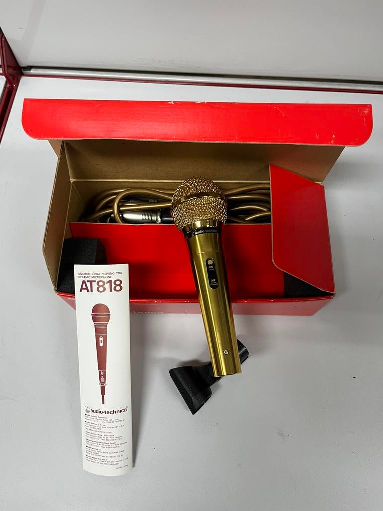 Audio-Technica AT818 gouden microfoon, Ophalen of Verzenden, Zo goed als nieuw