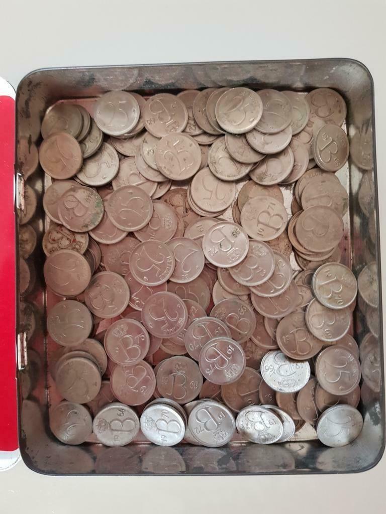 302gr Muntstukken 25 cent België Boudewijn Belgische Frank, Postzegels en Munten, Munten | België, Ophalen of Verzenden
