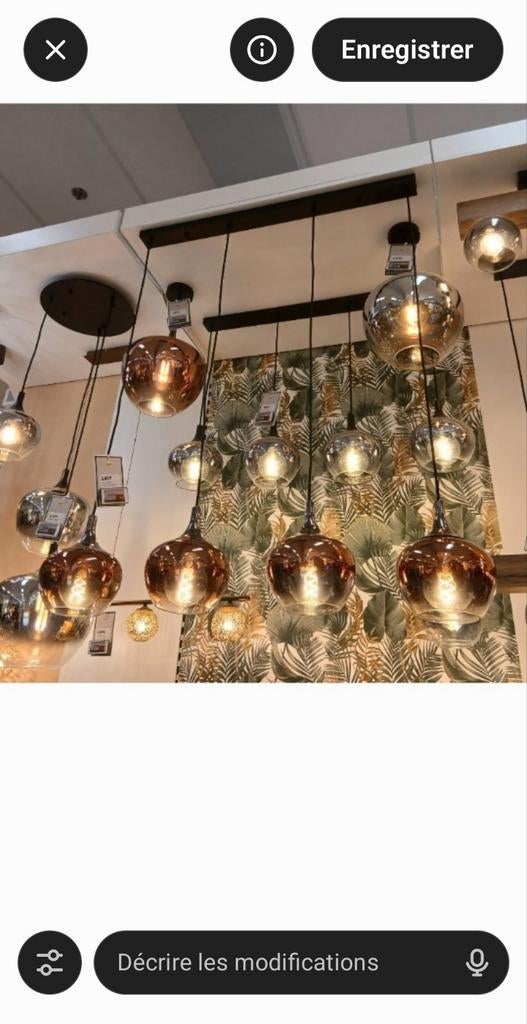 Luminaire 4 lampes neuf à enlever à 7890 ellezelles, Maison & Meubles, Lampes | Lustres, Enlèvement